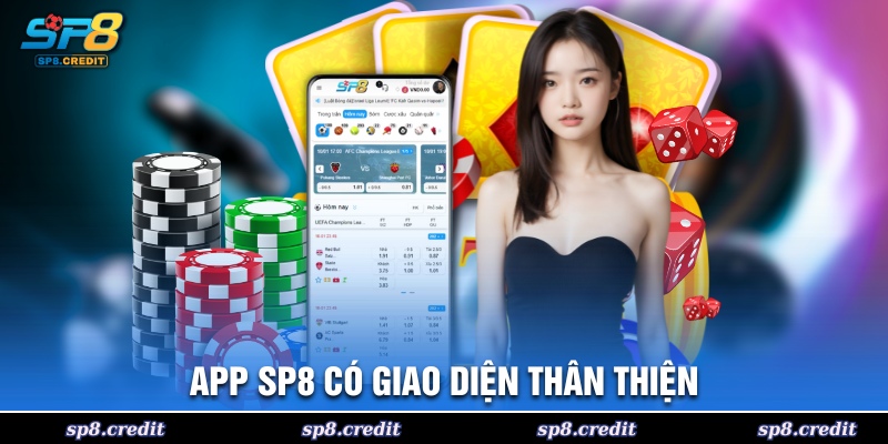 App SP8 có giao diện thân thiện