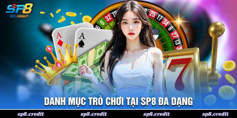 Danh mục trò chơi tại SP8 đa dạng