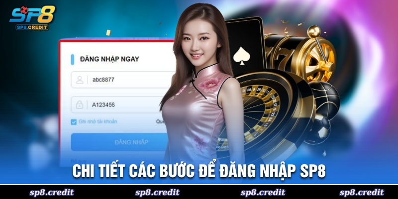 Chi tiết các bước để đăng nhập SP8
